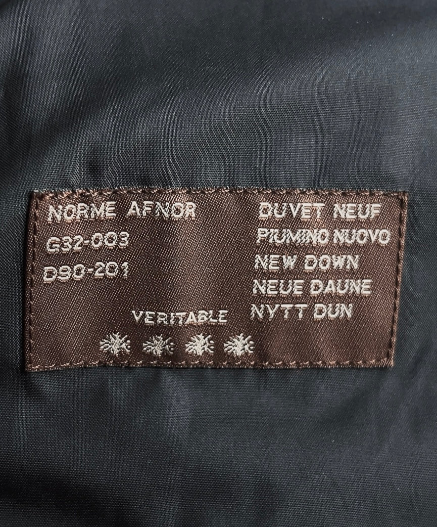 MONCLER matte black down jacket