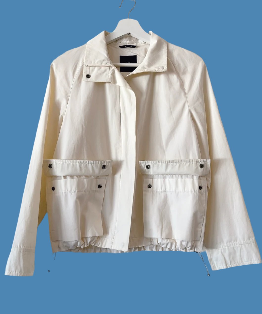MaxMara - weekend line white cotton blouson