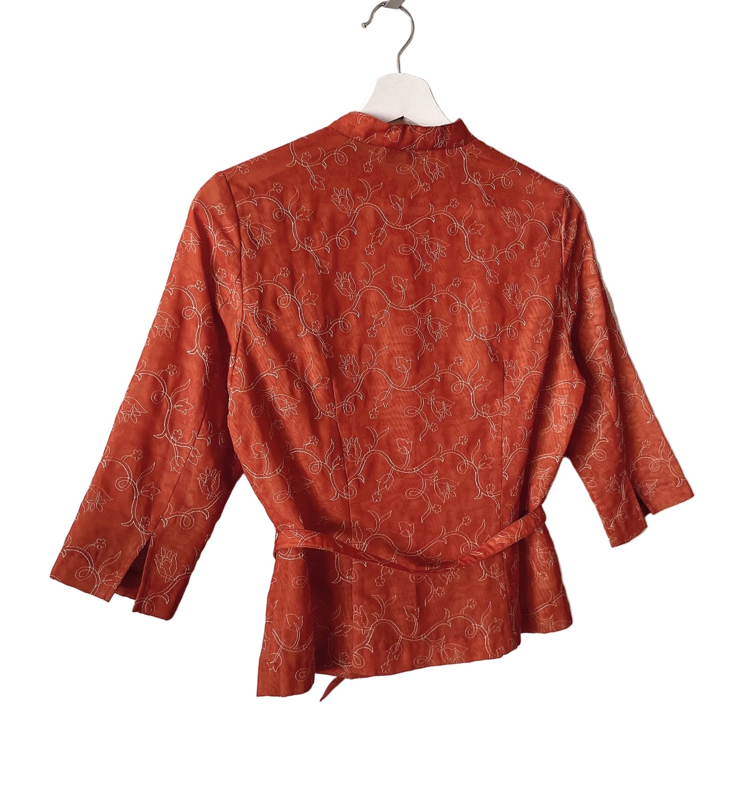FENDISSIME emboidery belt shirt