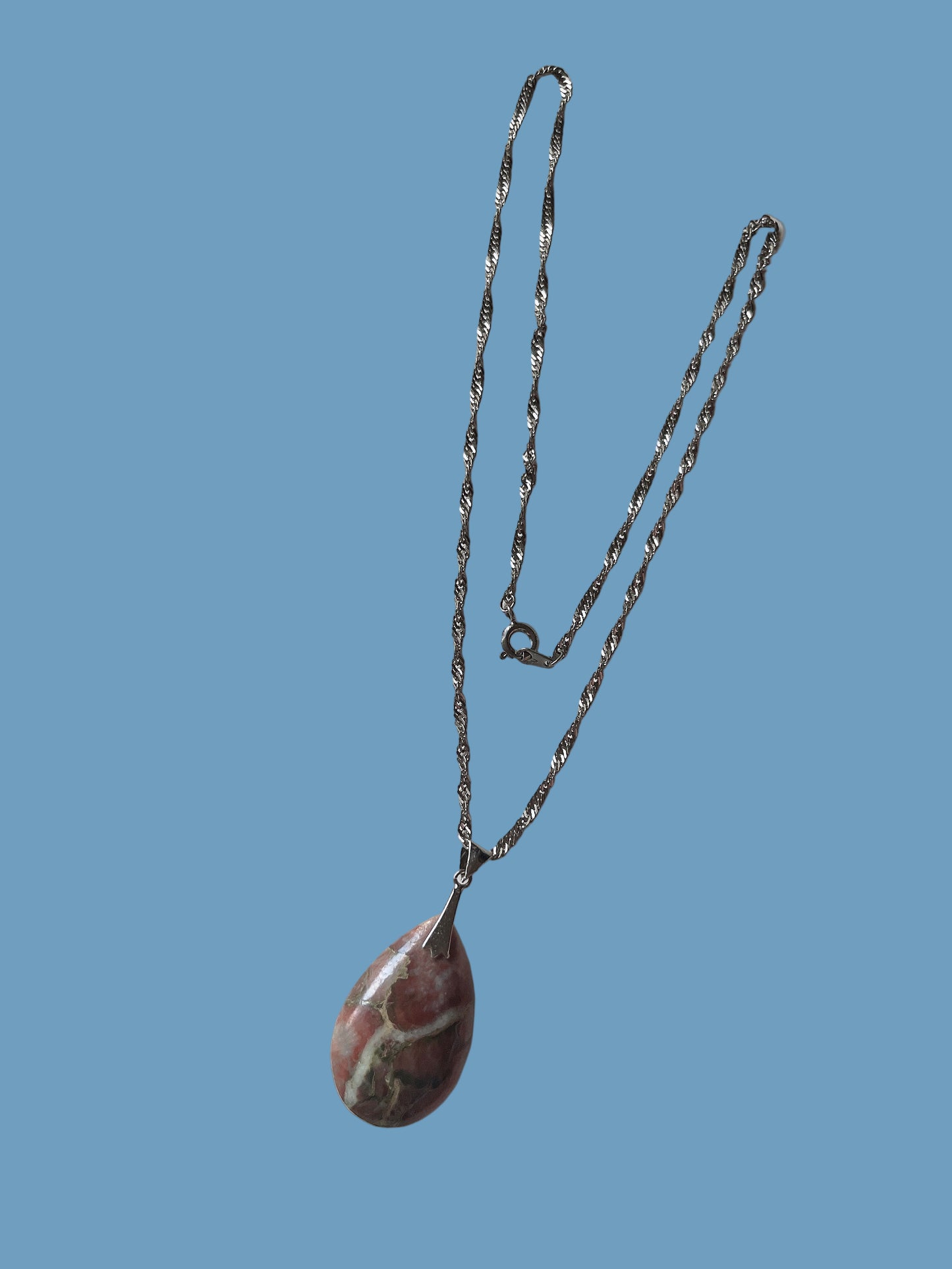 slv925 × color stone vintage necklace