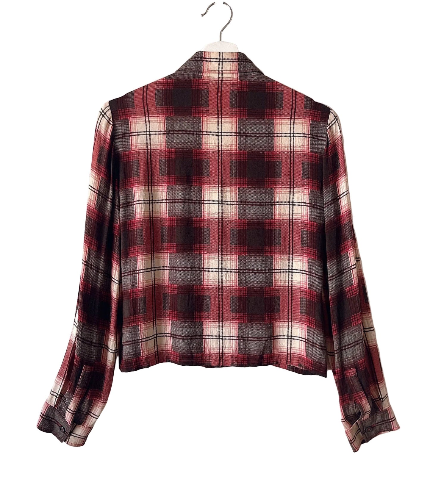 Celine check silk shirt