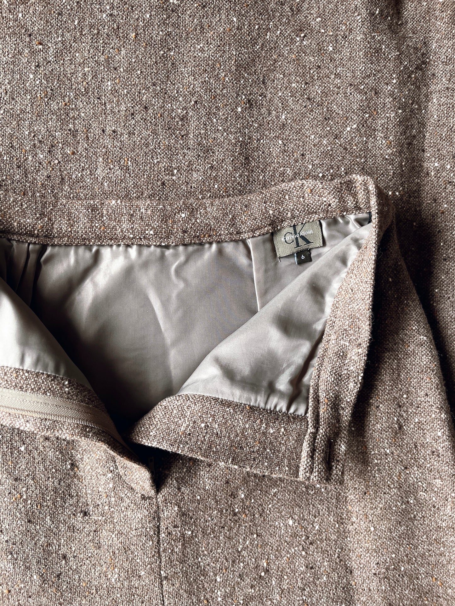 CALVIN KLEIN vintage tweed skirt