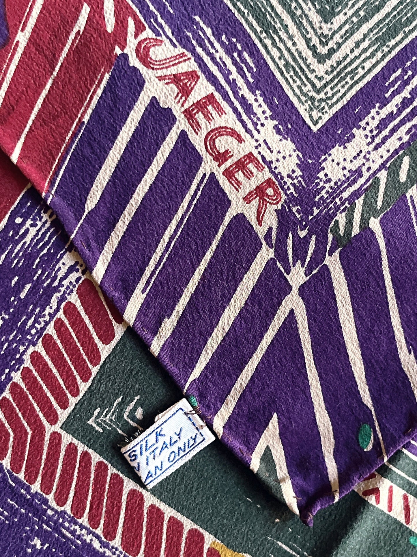 JAEGER vintage silk scarf
