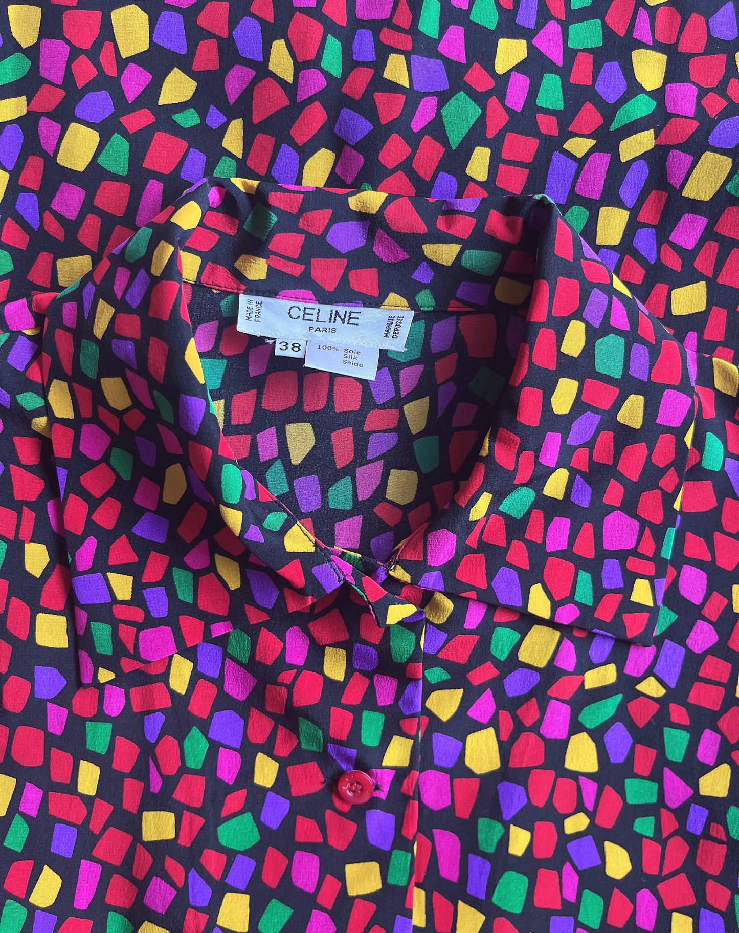 old Celine silk blouse