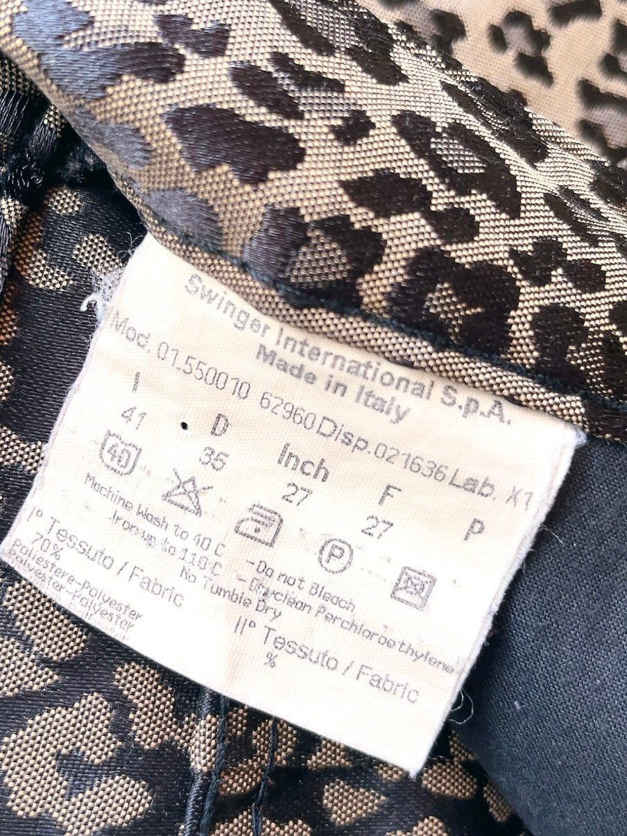 FENDI 90s vintage leopard jeans