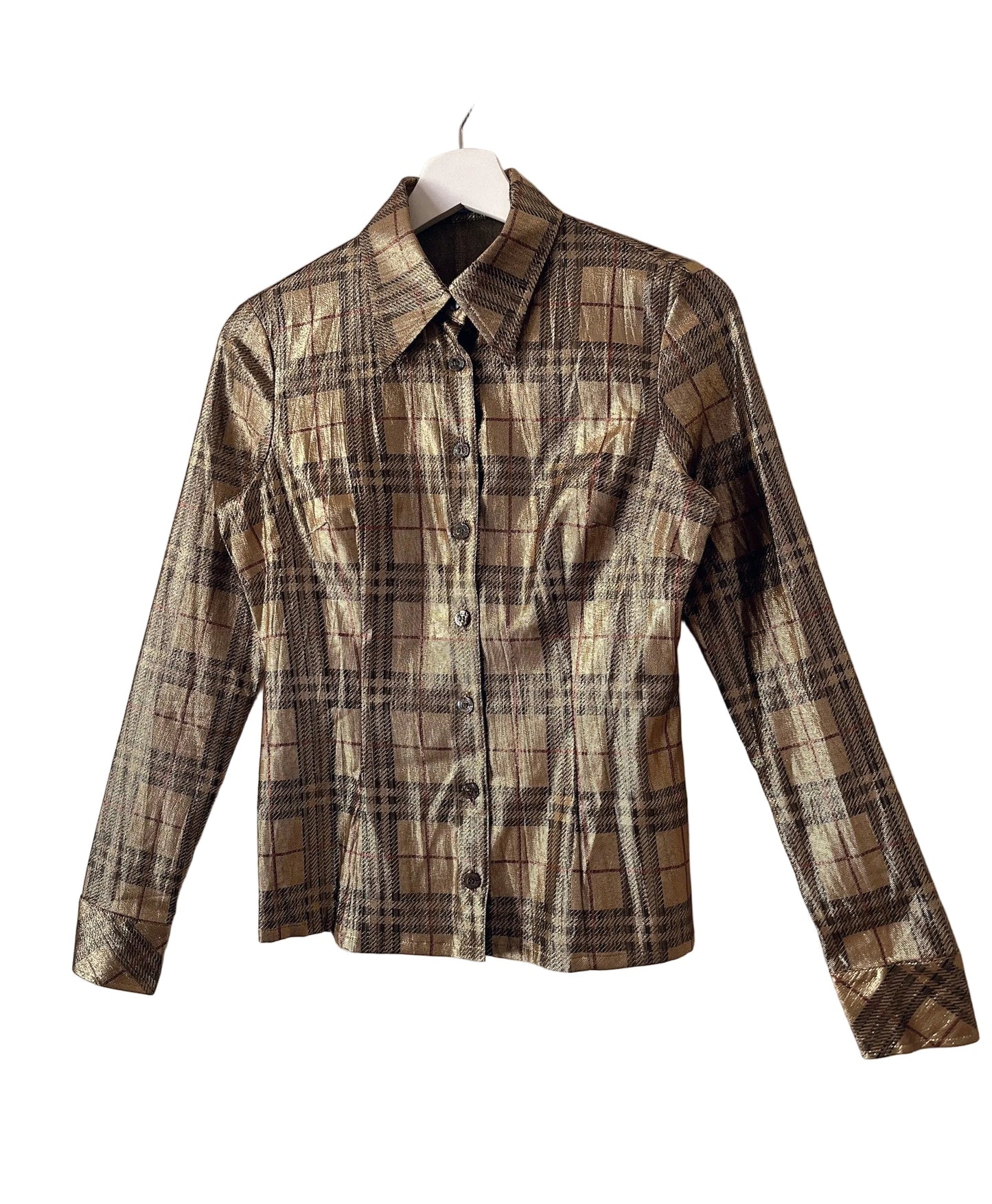 Burberrys golden check skirt