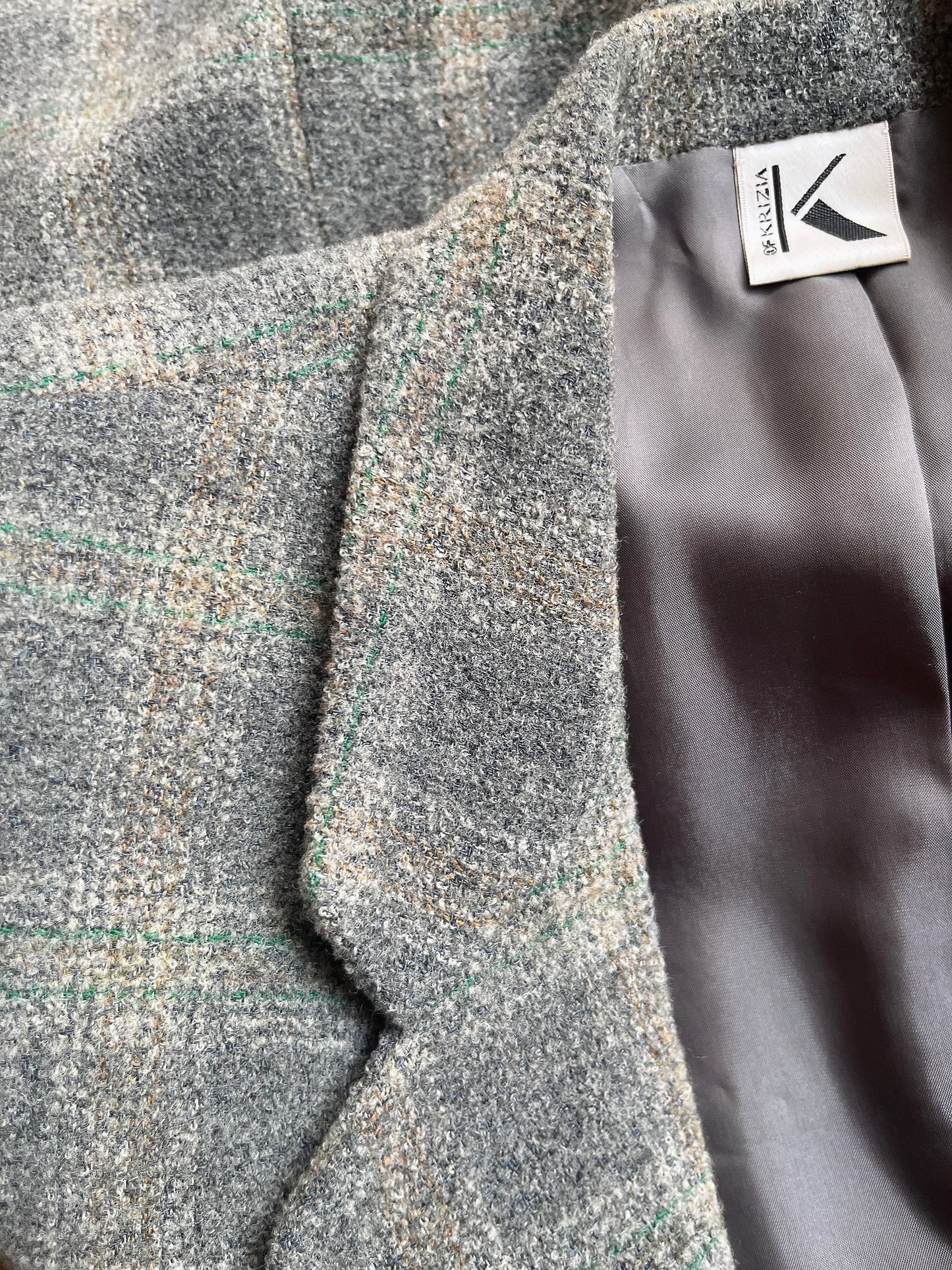 KRIZIA vintage check jacket