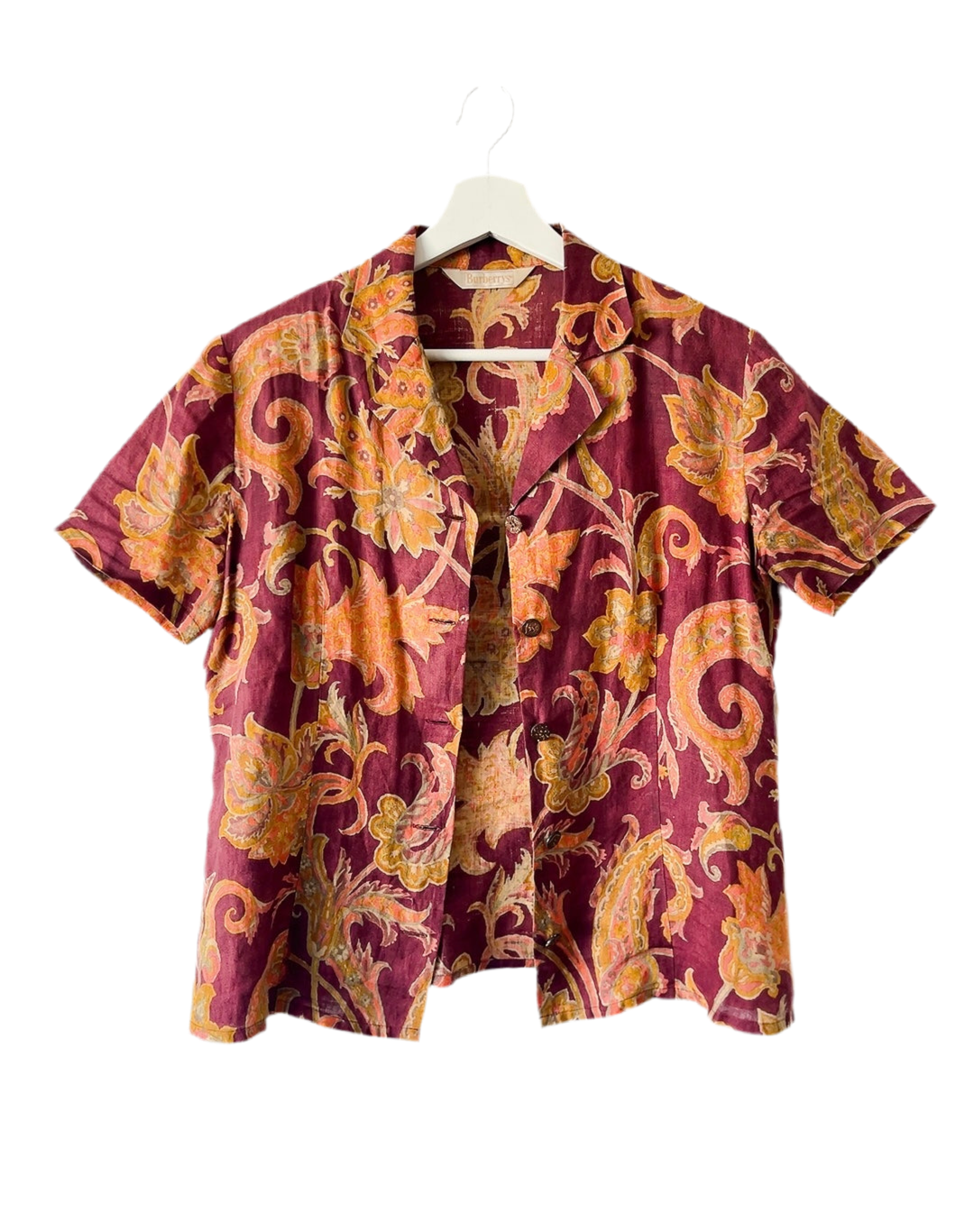 Burberrys 80s vintage linen shirt