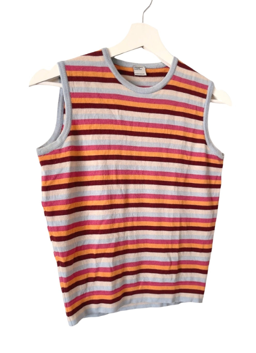 JOHN SMEDELY multi color knit tank top