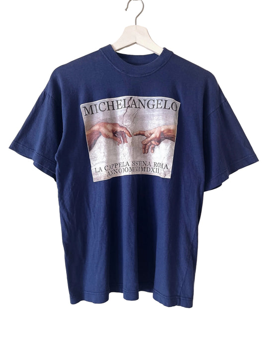 vintage Michelangelo painting t-shirt