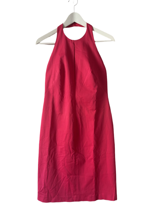 Max Mara vintage halter-neck open-back pink dress