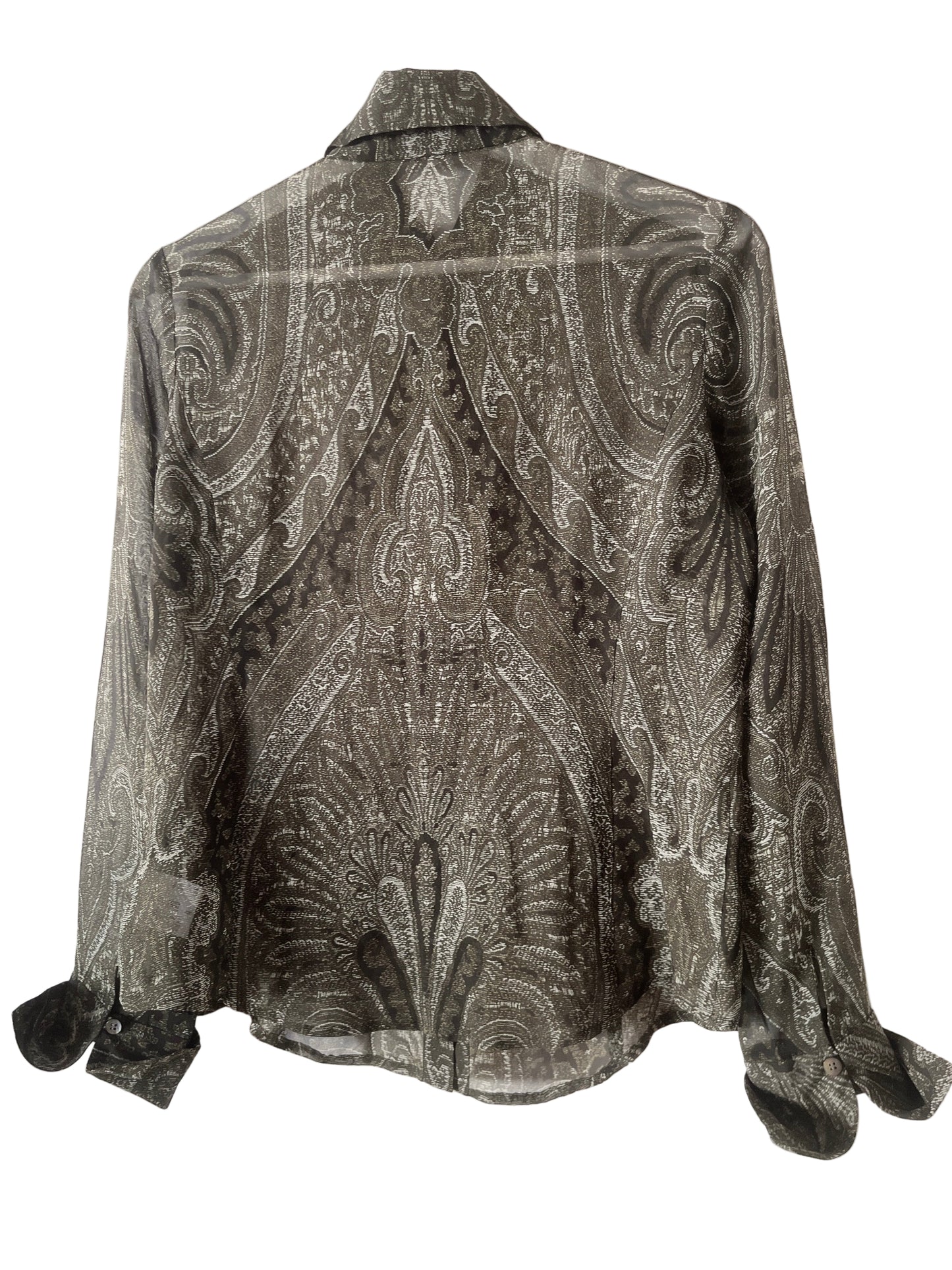 Anne Klein see through silk shirt