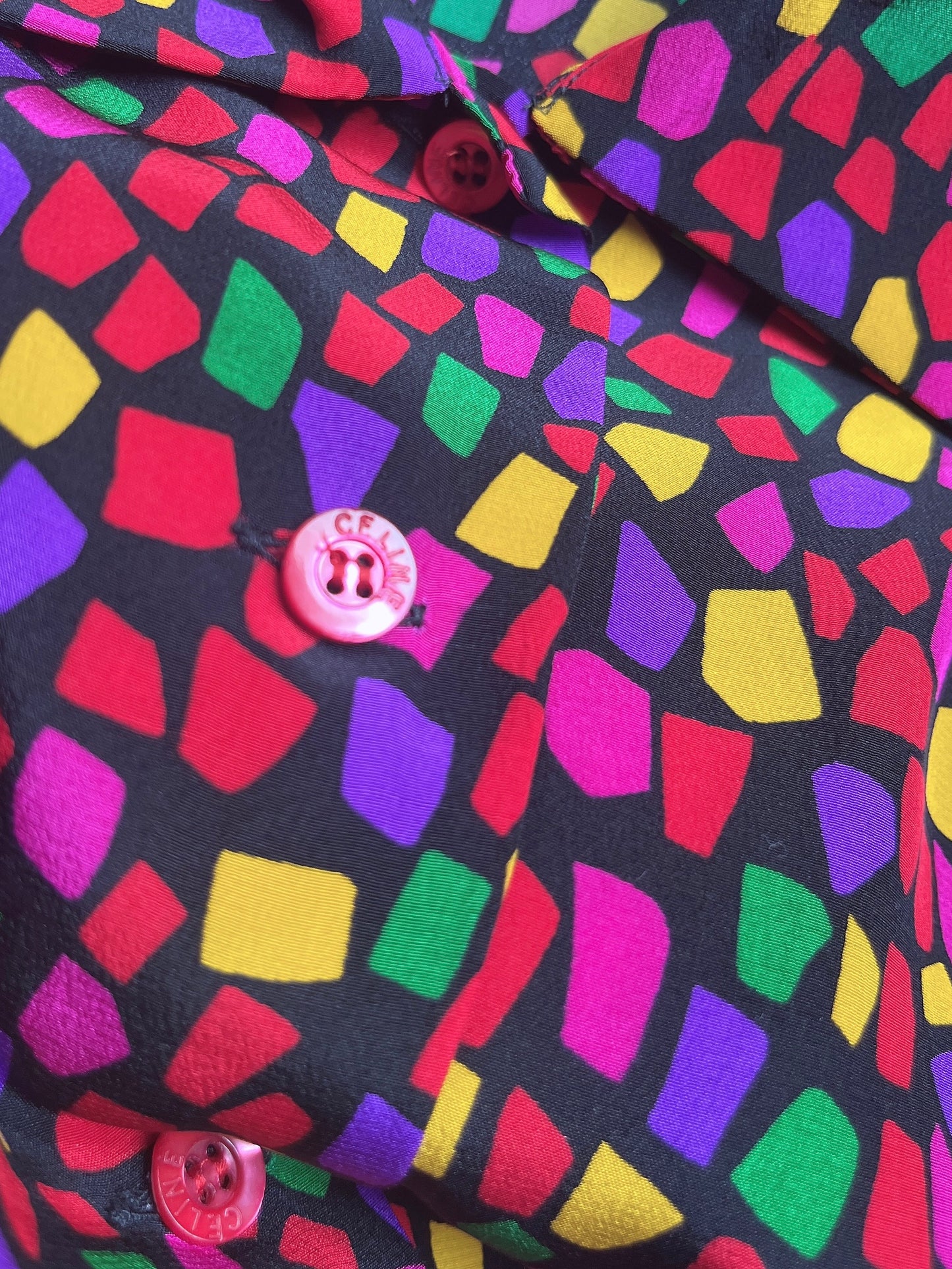 old Celine silk blouse