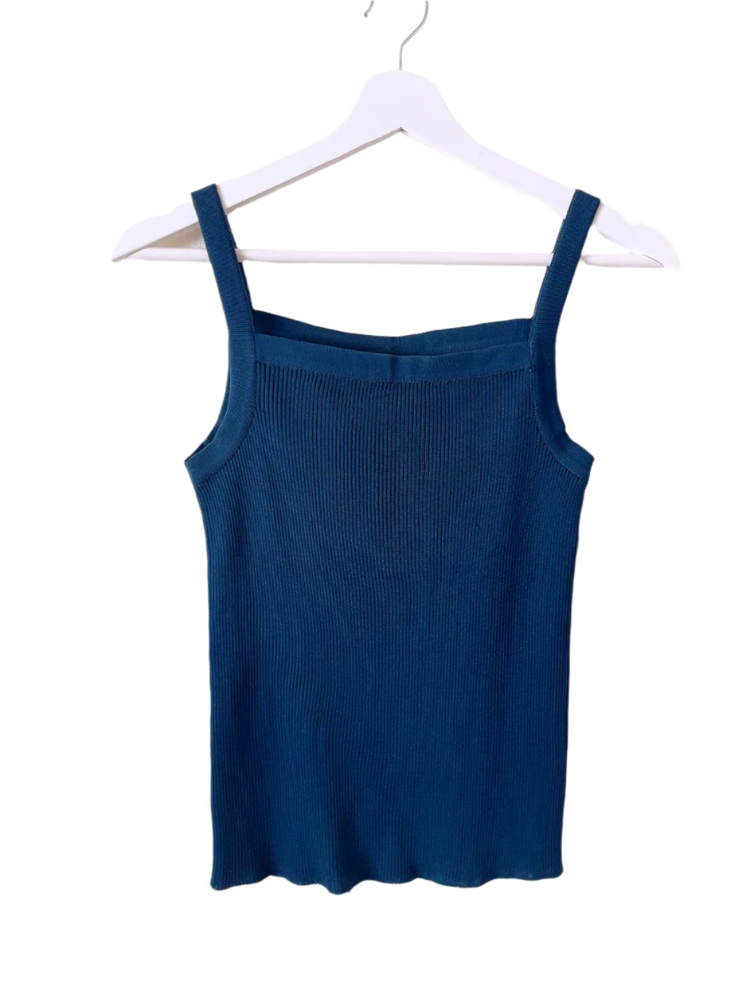 vintage navy knit tank top