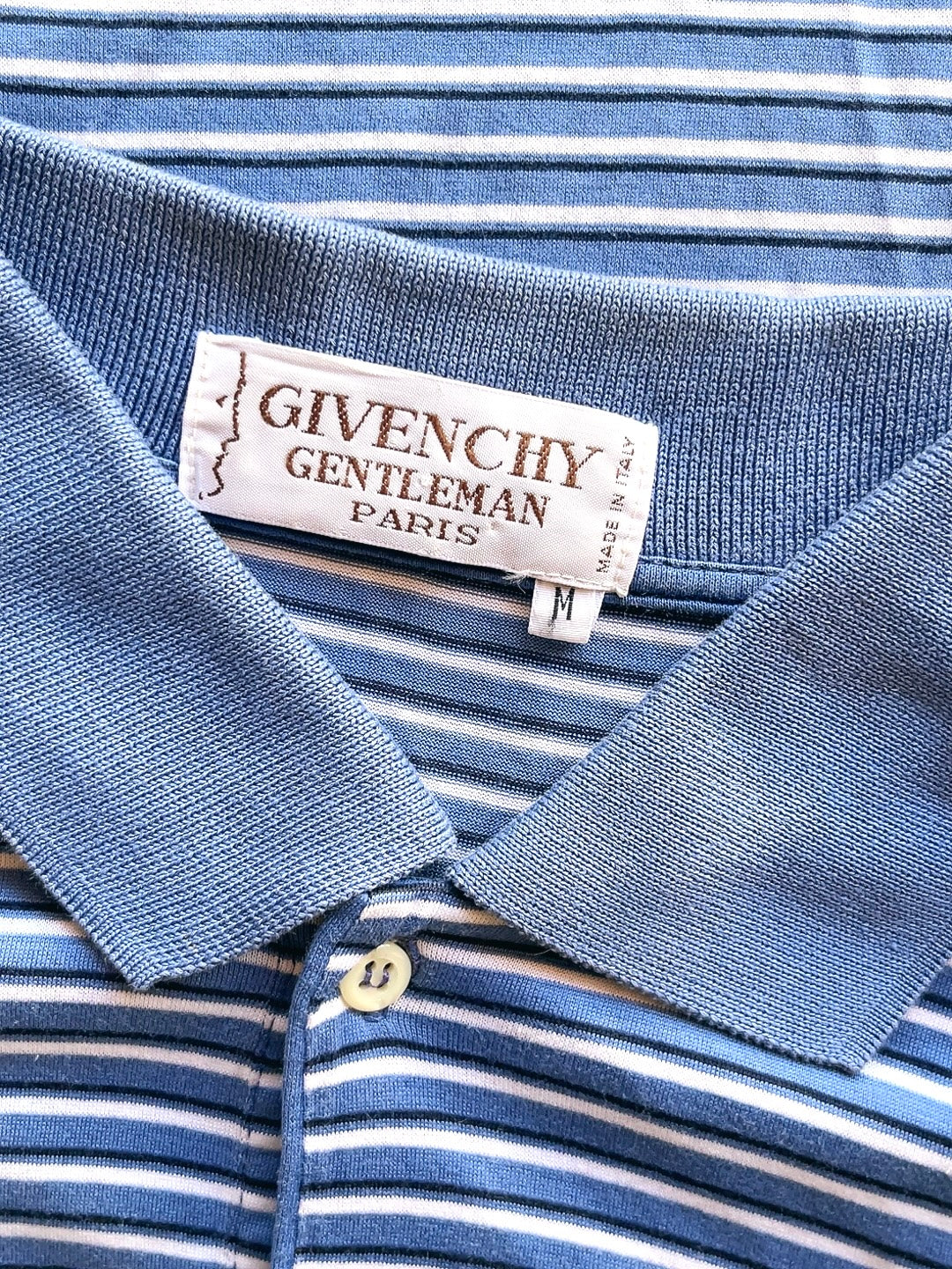 GIVENCHY gentleman vintage stripe polo shirt