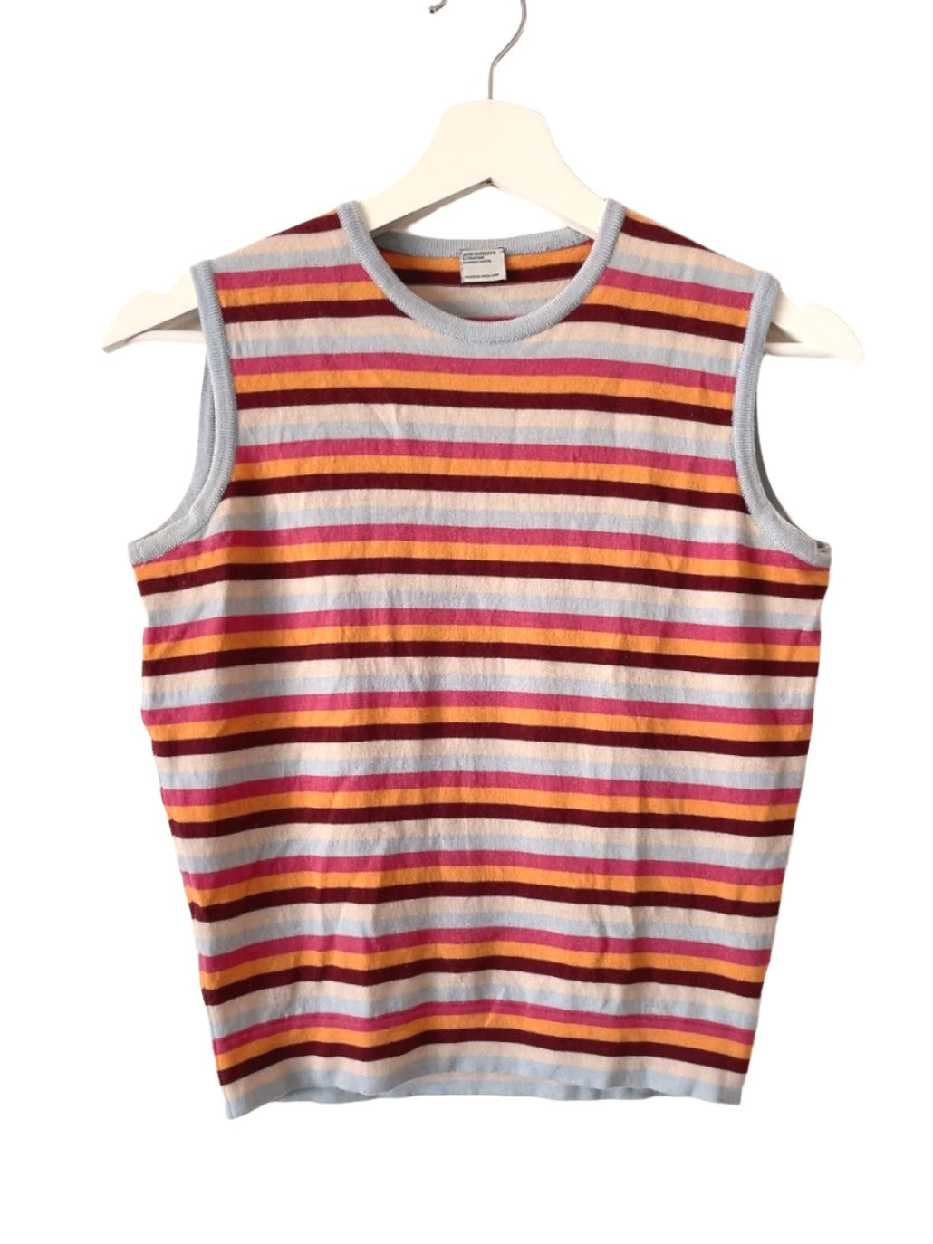 JOHN SMEDELY multi color knit tank top
