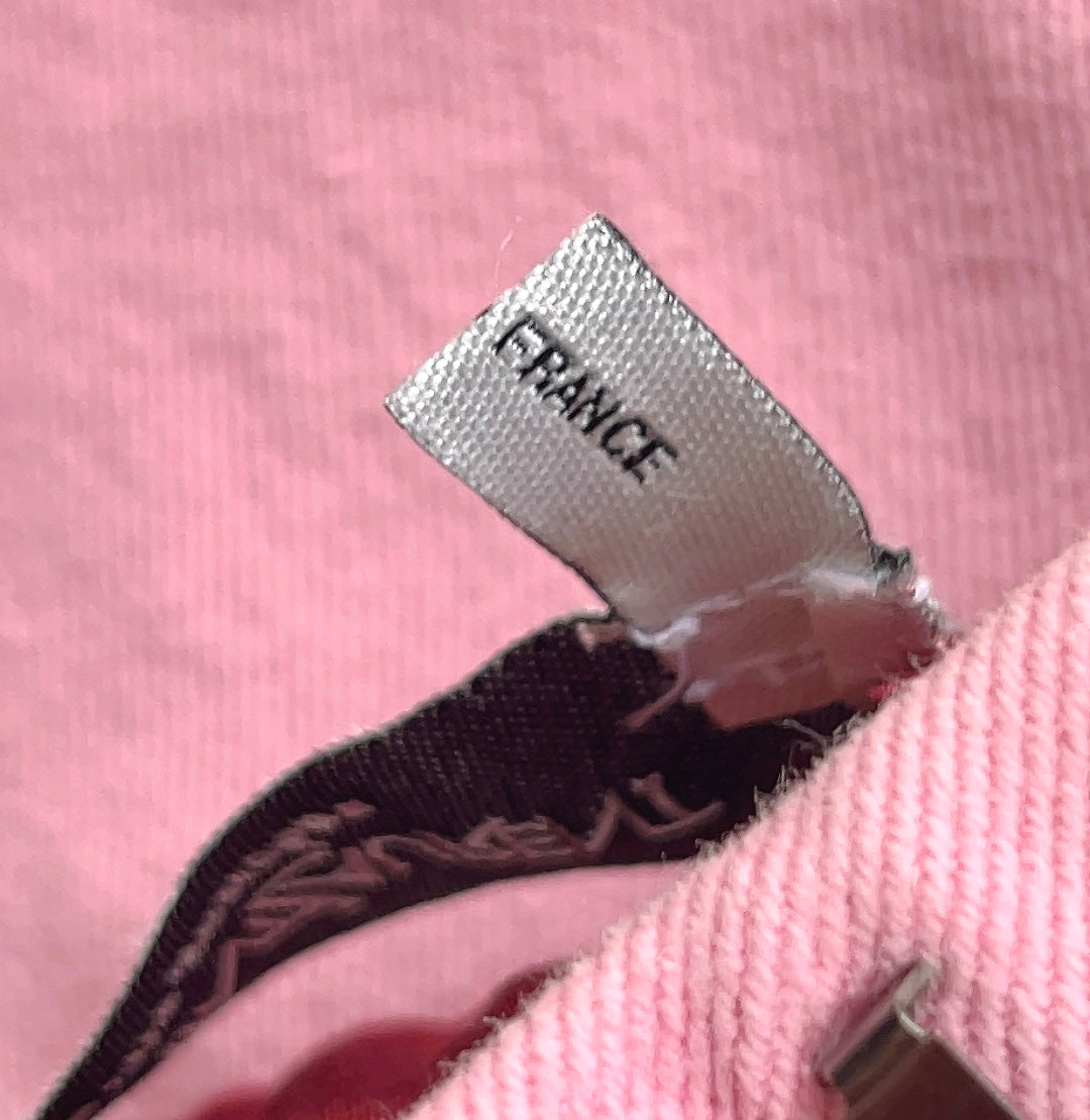 Yves Saint Laurent - rive gauche pink denim mini skirt