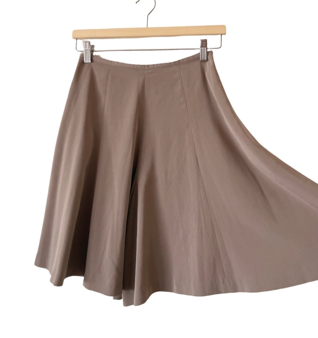NORMA KAMALI gray brige culotte pants
