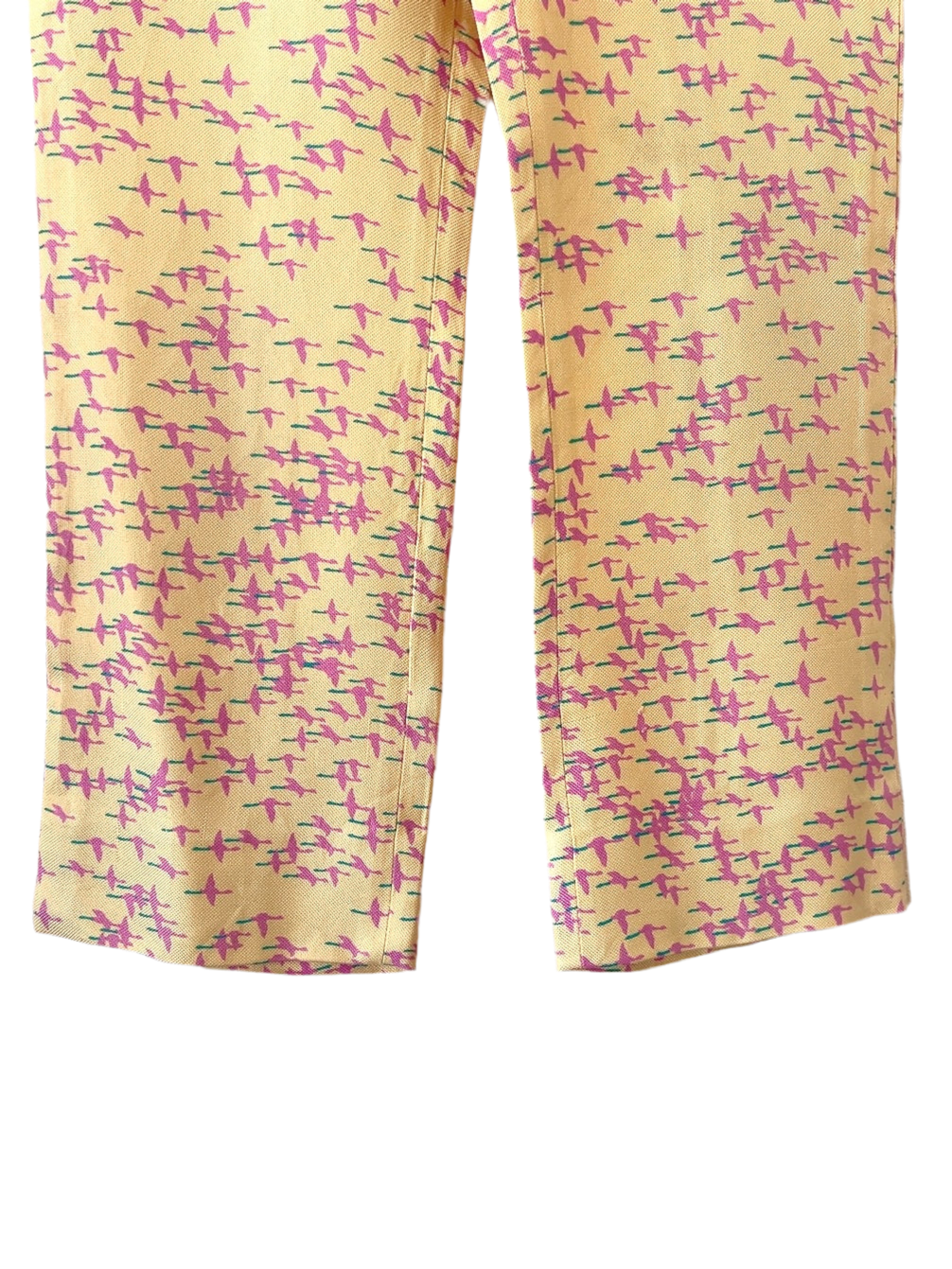 GIANNI VERSACE bird 鶴 motif vintage pants