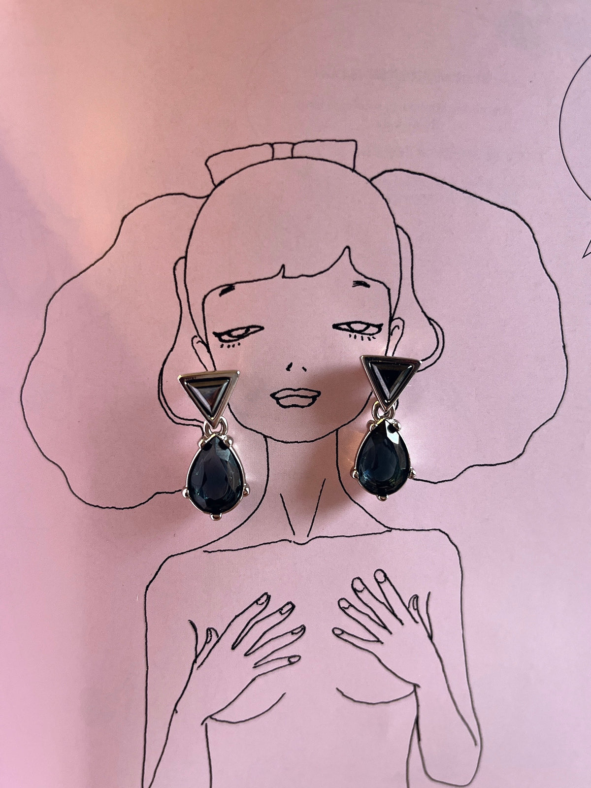 Monet stone earrings