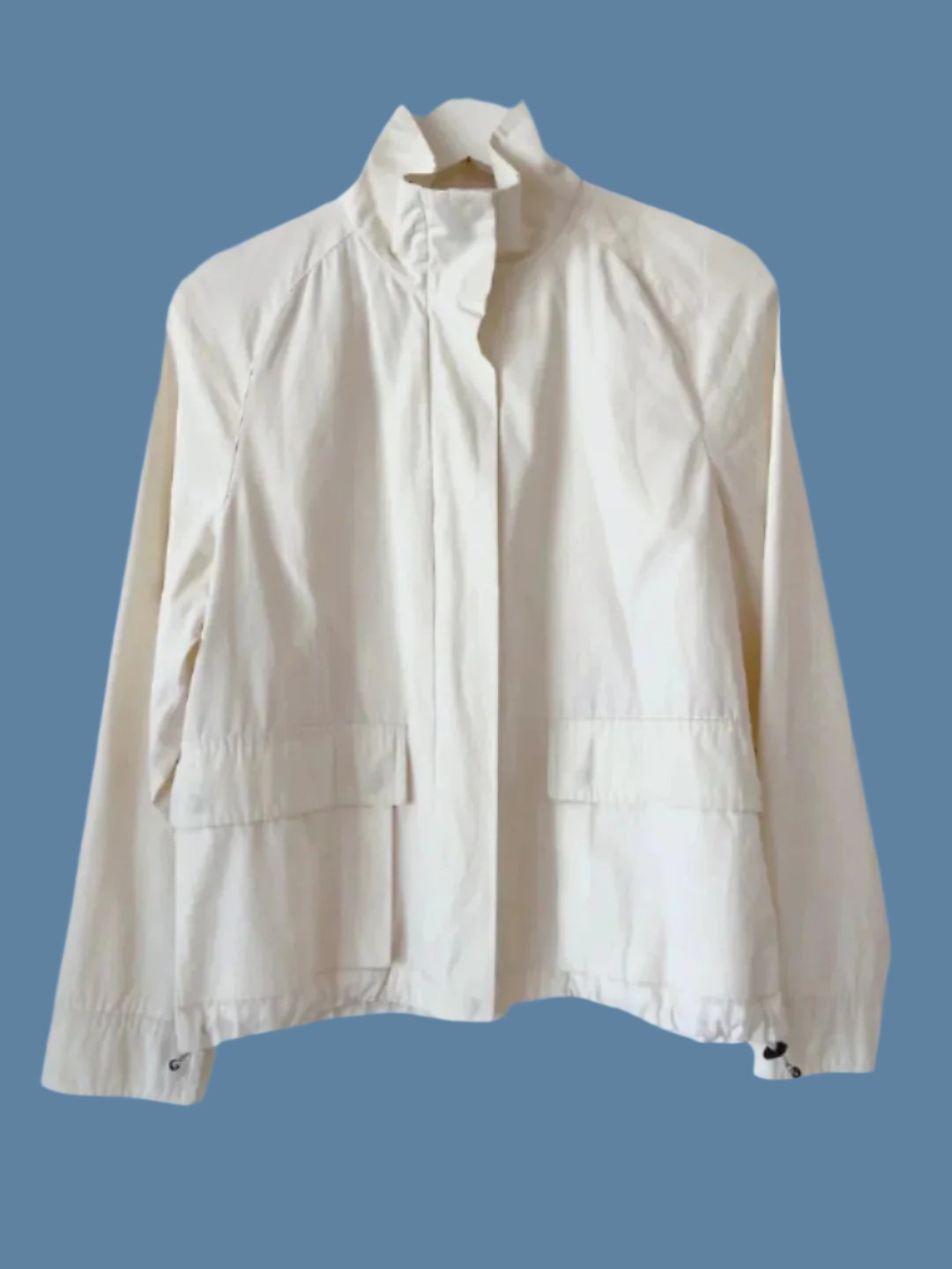 MaxMara - weekend line white cotton blouson