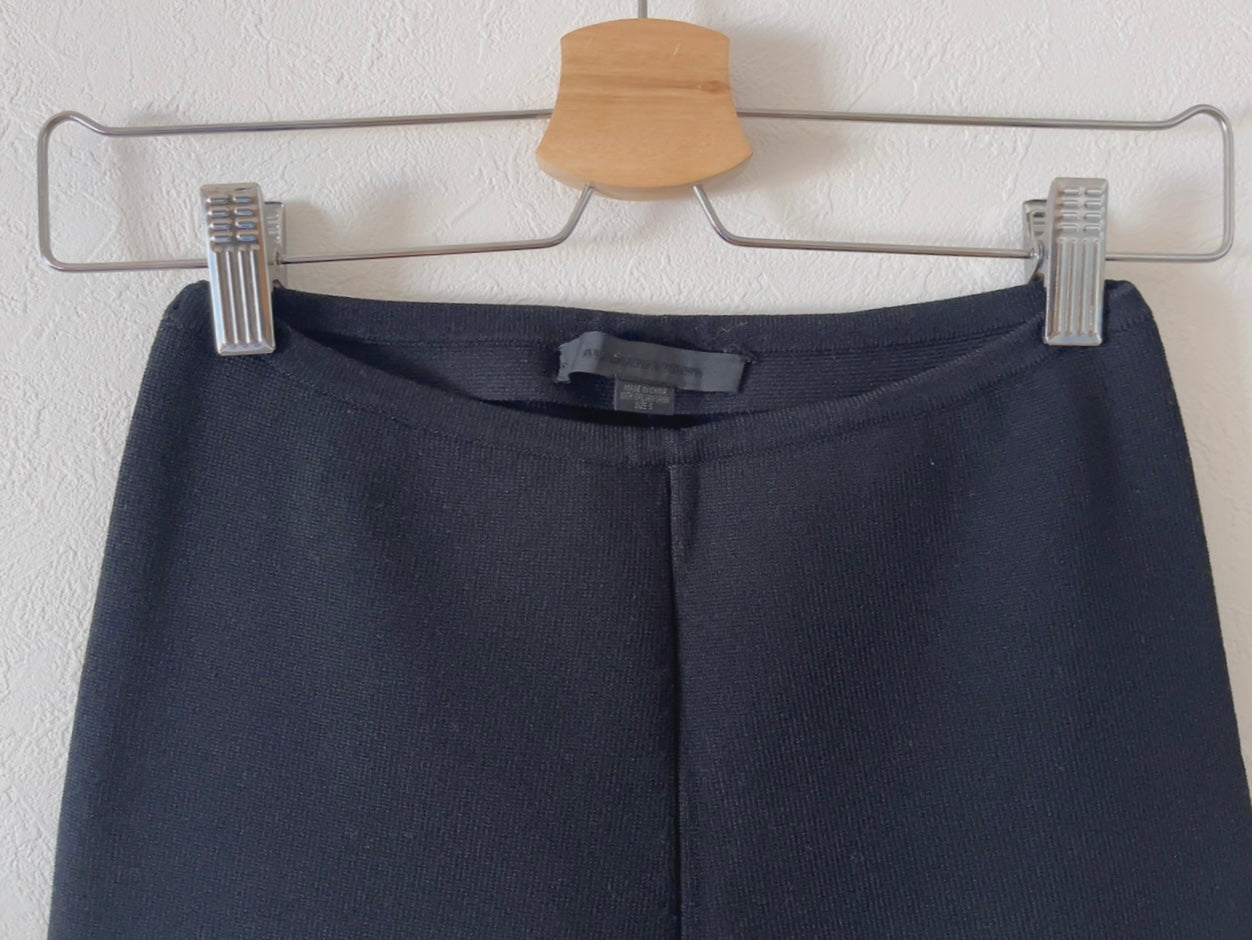 ALEXANDER WANG black knit pants