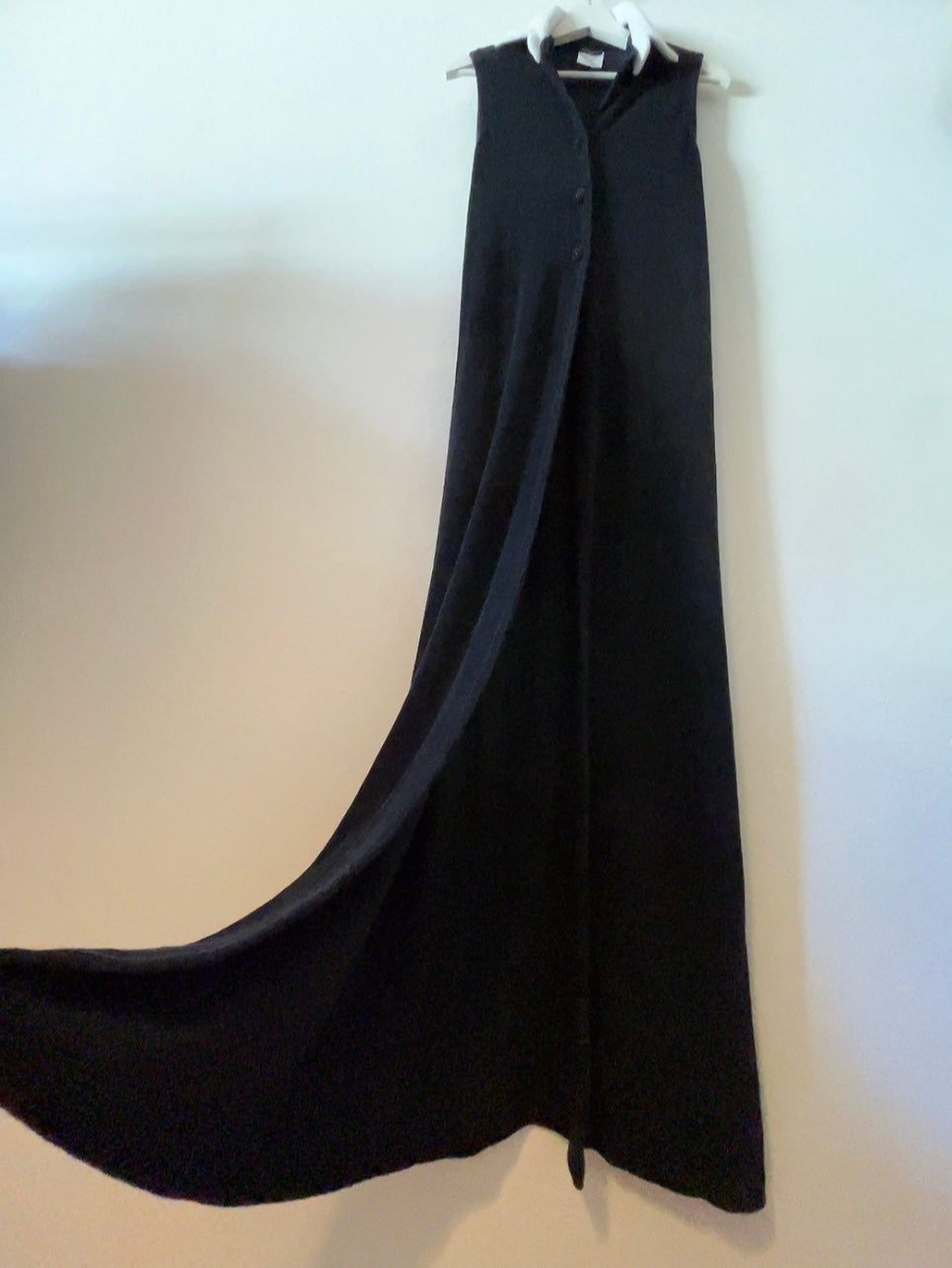 CHANEL 1990s B&W long gown