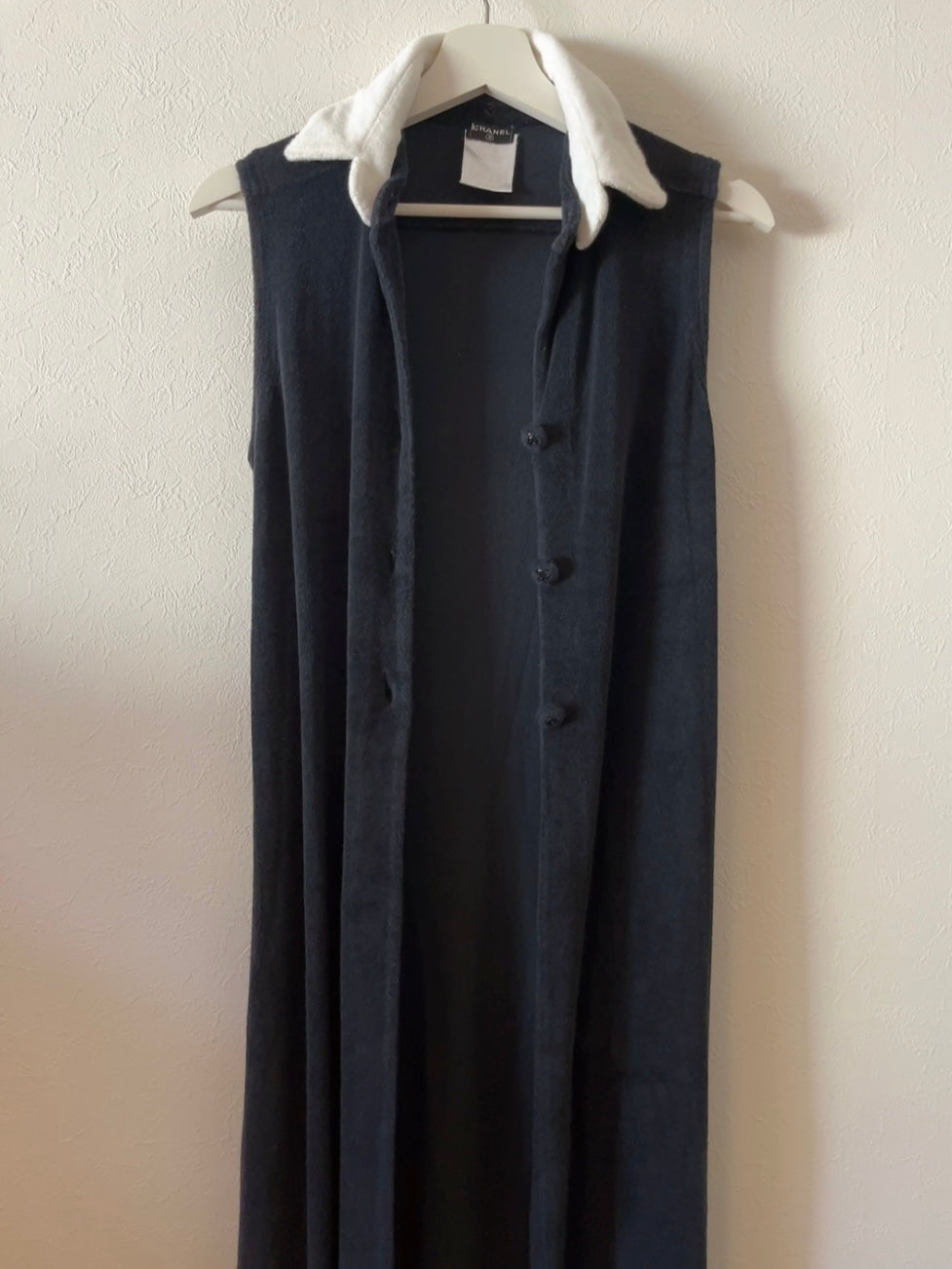 CHANEL 1990s B&W long gown