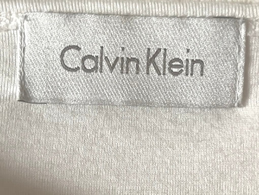 CALVIN KLEIN b&w cropped T-shirt