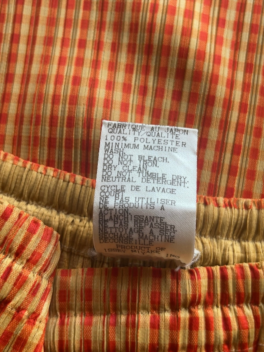 ISSEY MIYAKE - PLEATS PLEASE check skirt