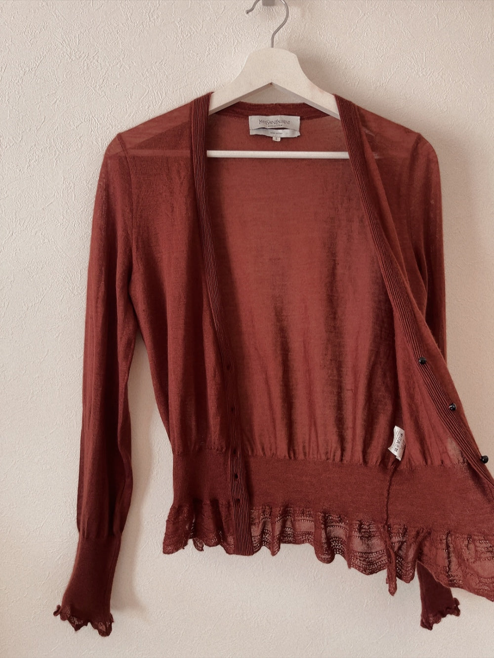 Yves Saint Laurent - rive gauche cashmere cardigan