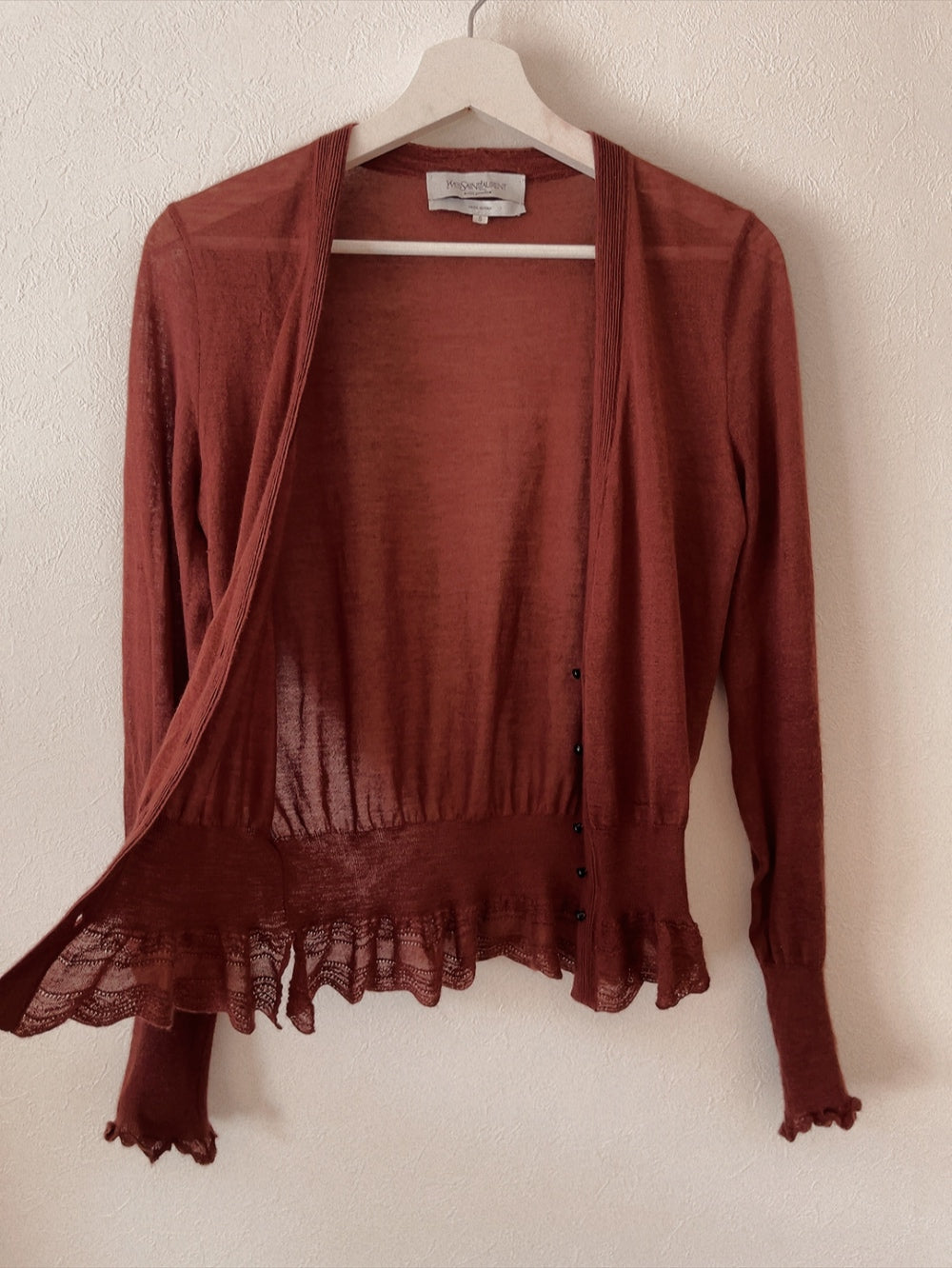 Yves Saint Laurent - rive gauche cashmere cardigan