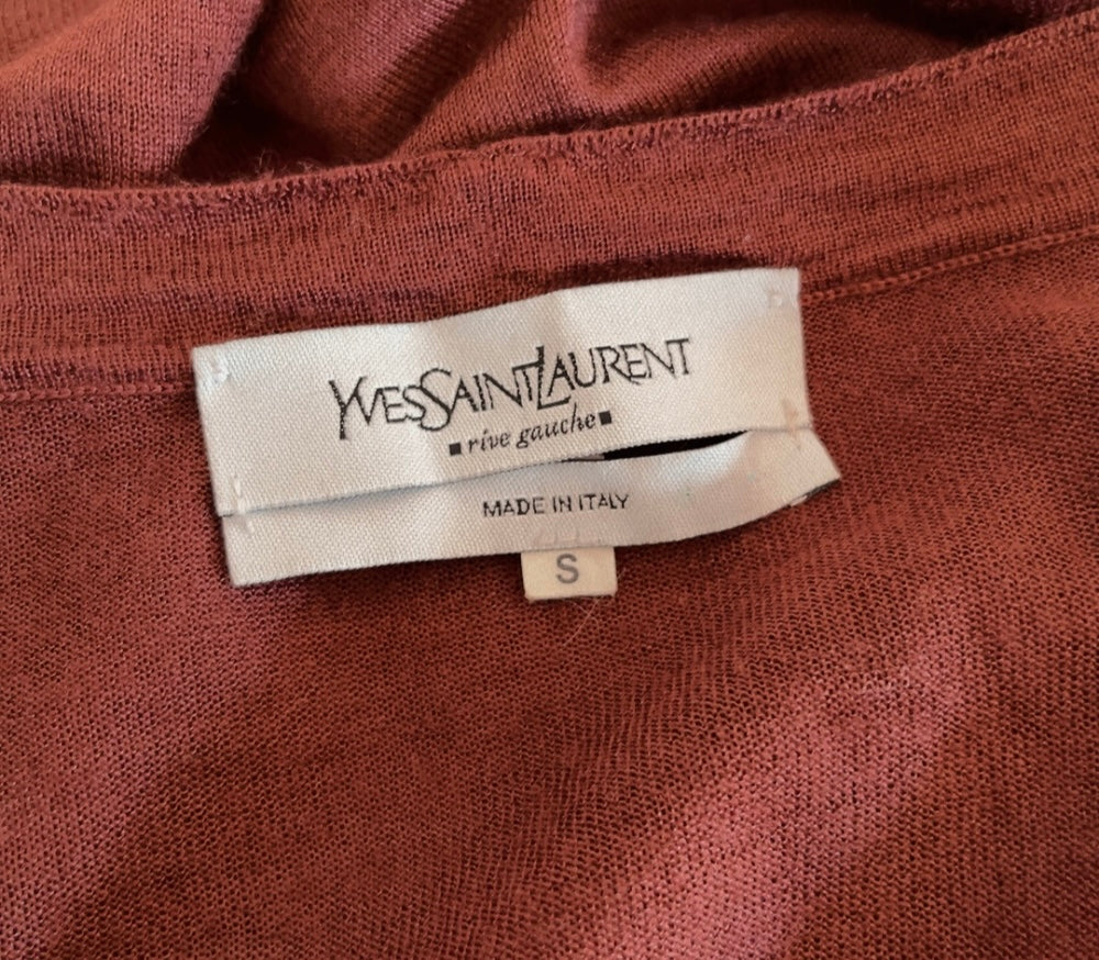 Yves Saint Laurent - rive gauche cashmere cardigan