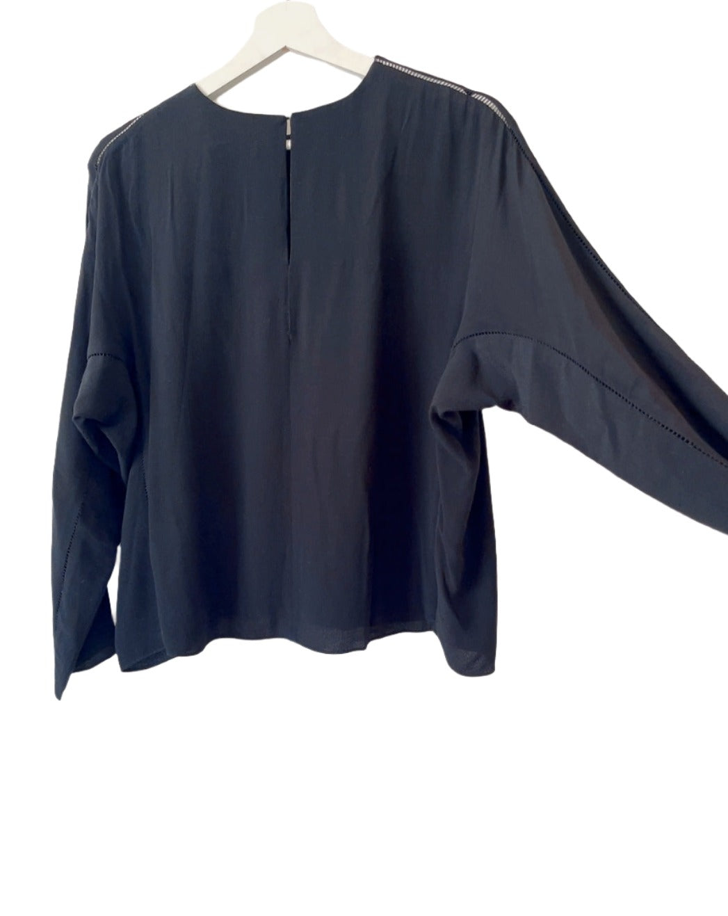 T by ALEXANDER WANG black dolman sleeve tops