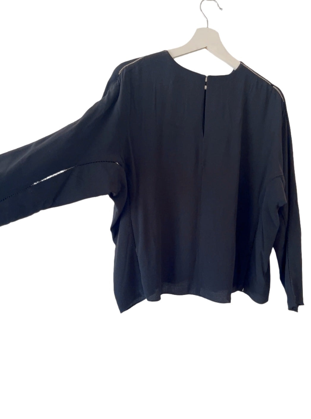 T by ALEXANDER WANG black dolman sleeve tops