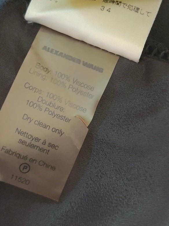 T by ALEXANDER WANG black dolman sleeve tops