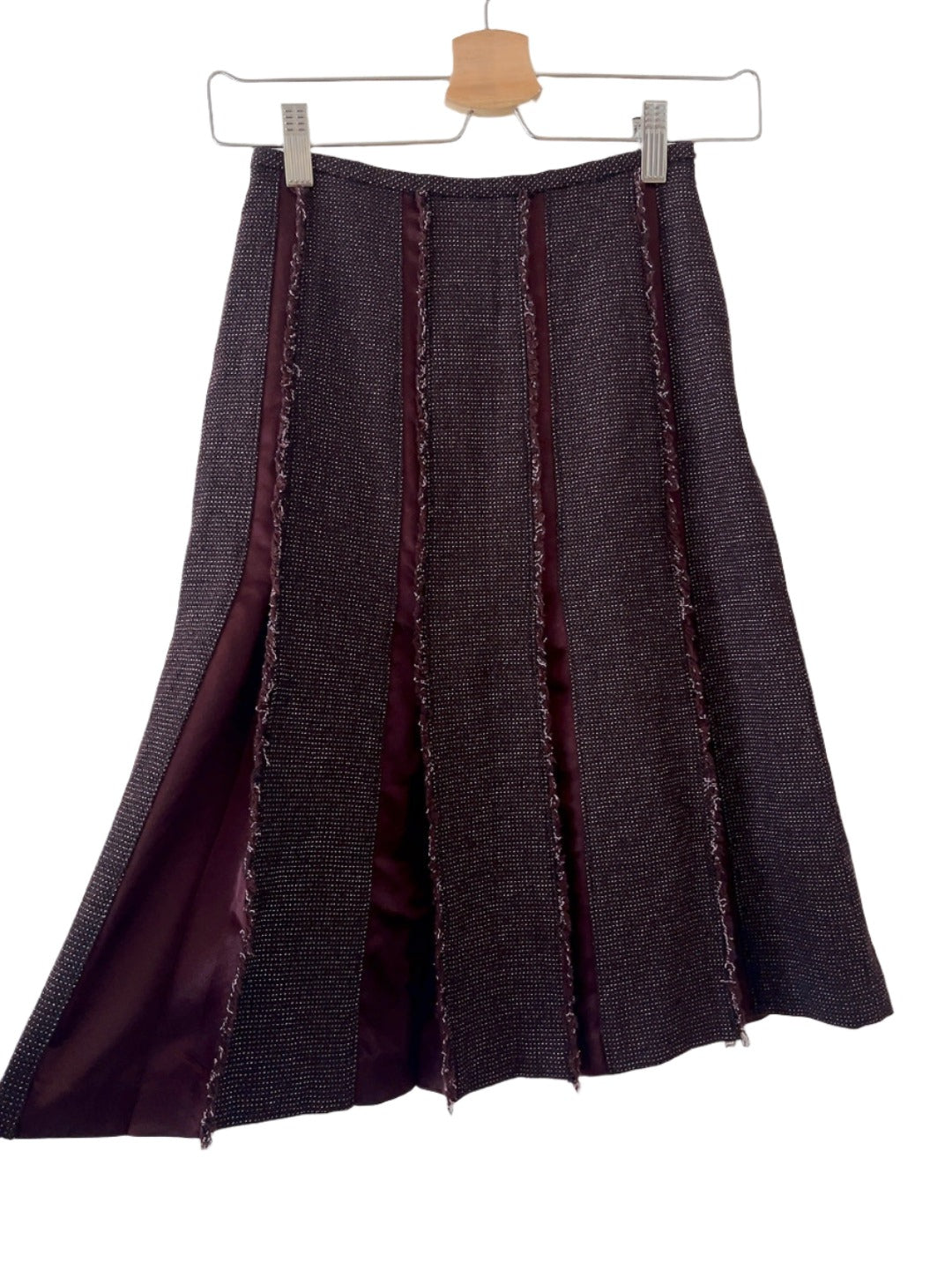 Sonia Rykiel vintage tweed pleated skirt