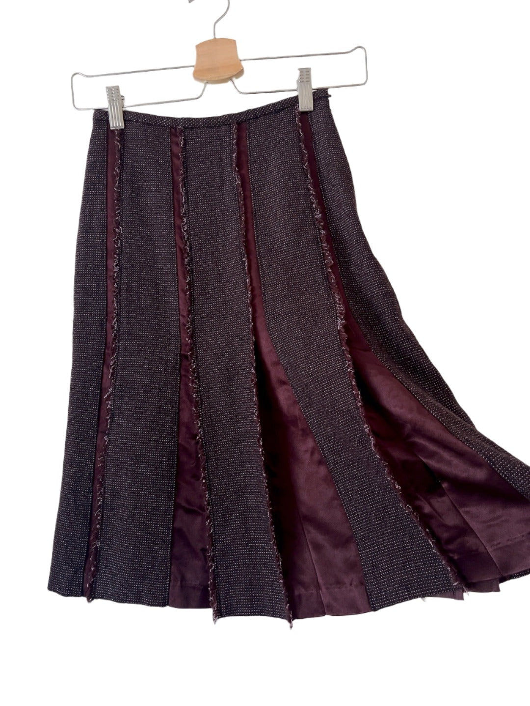 Sonia Rykiel vintage tweed pleated skirt