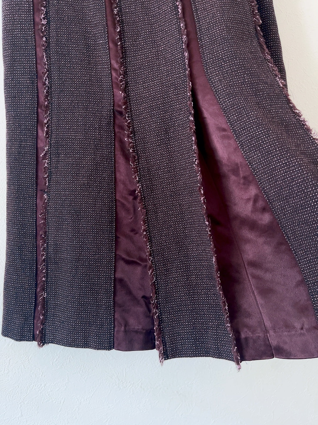 Sonia Rykiel vintage tweed pleated skirt