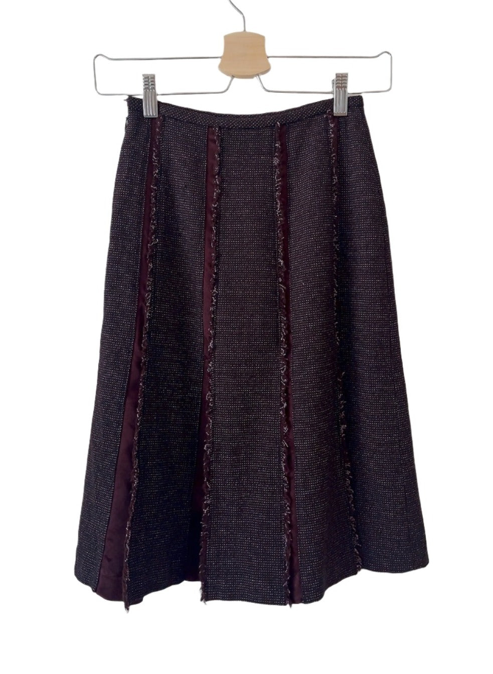Sonia Rykiel vintage tweed pleated skirt