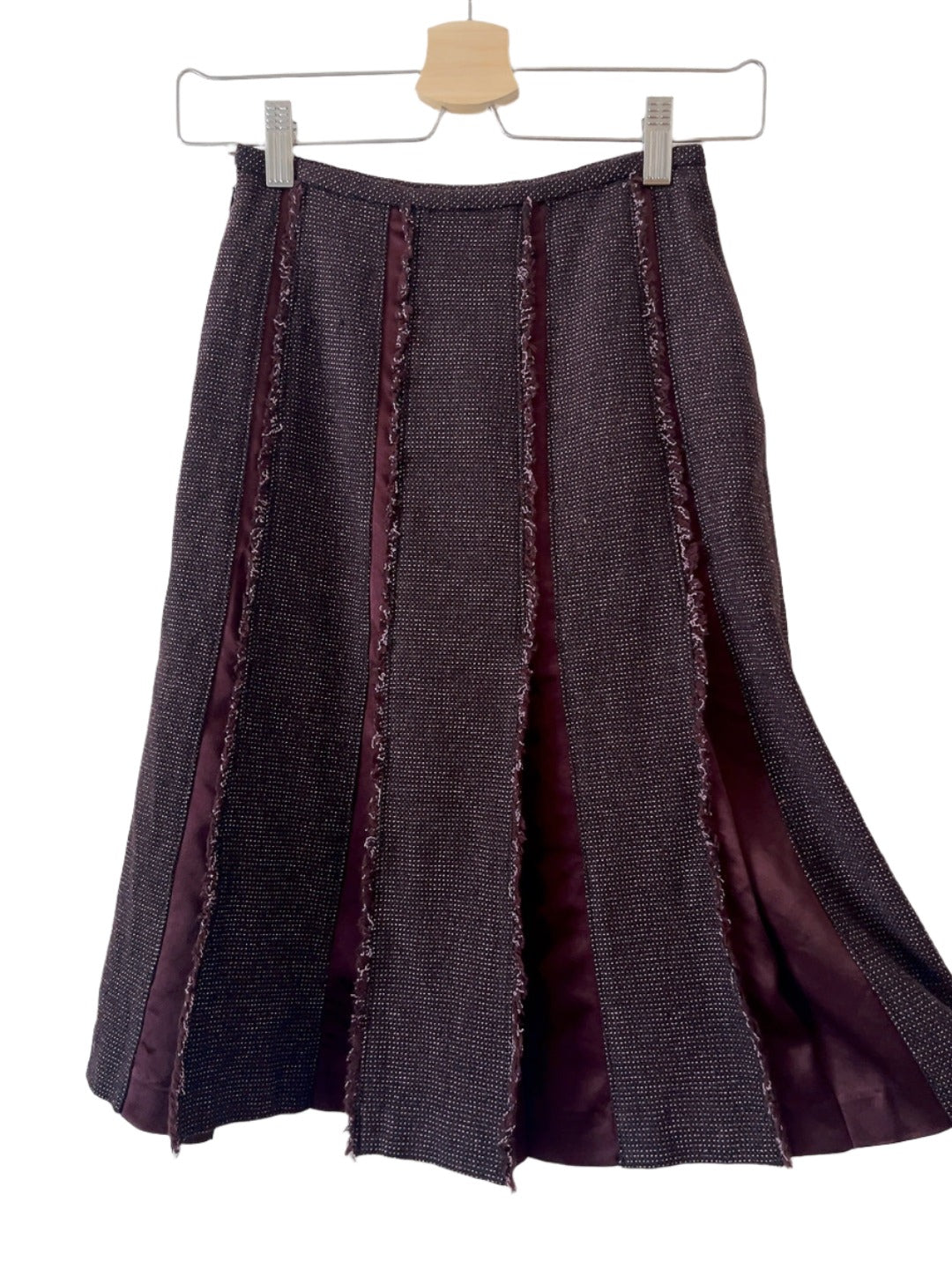 Sonia Rykiel vintage tweed pleated skirt