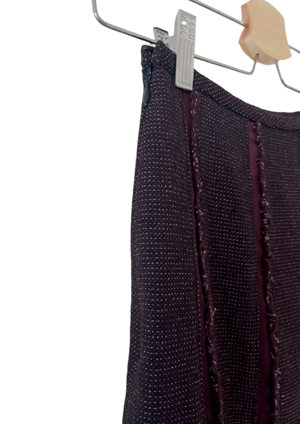 Sonia Rykiel vintage tweed pleated skirt