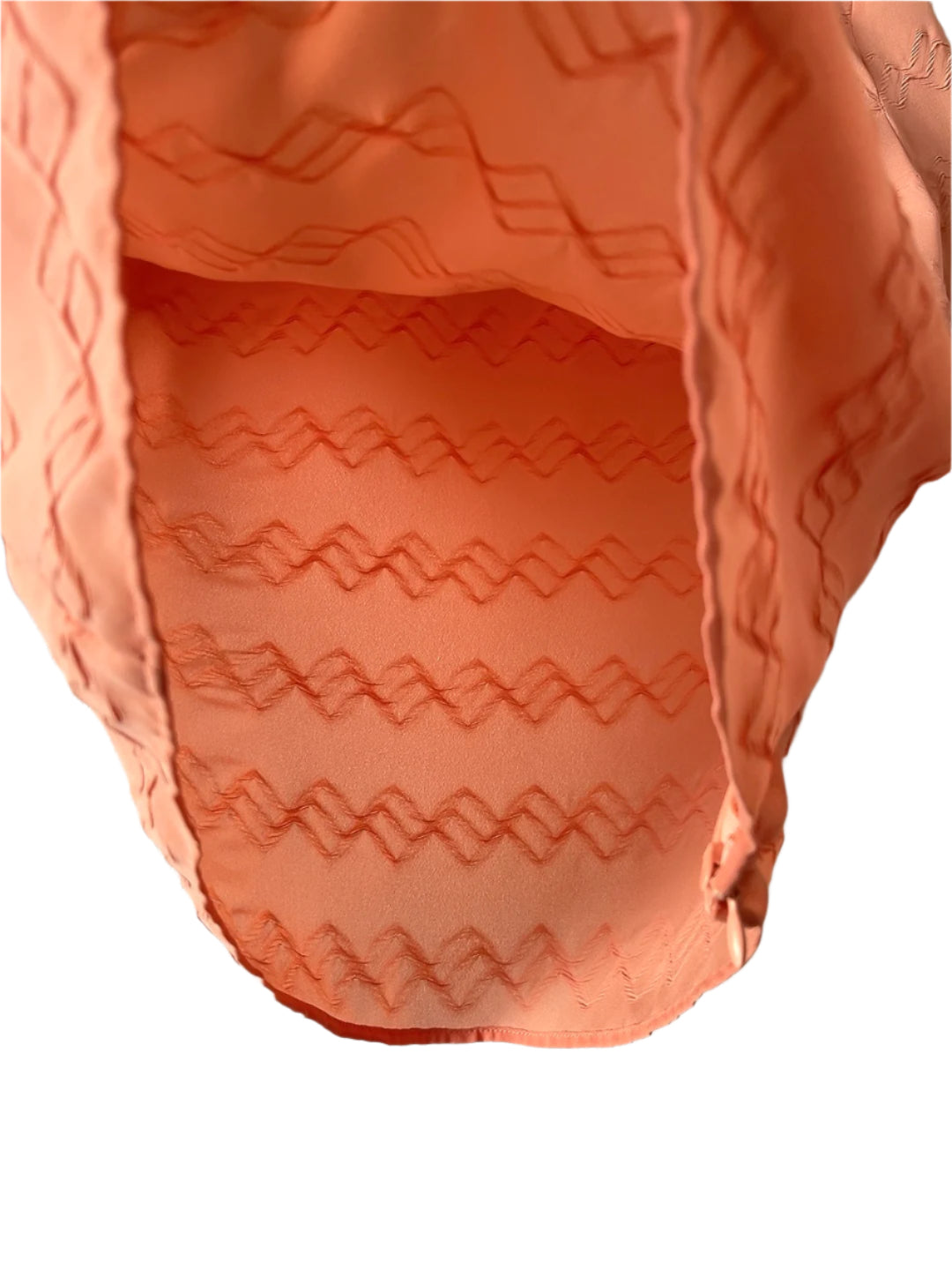 VERSACE jeans couture salmon pink blouse