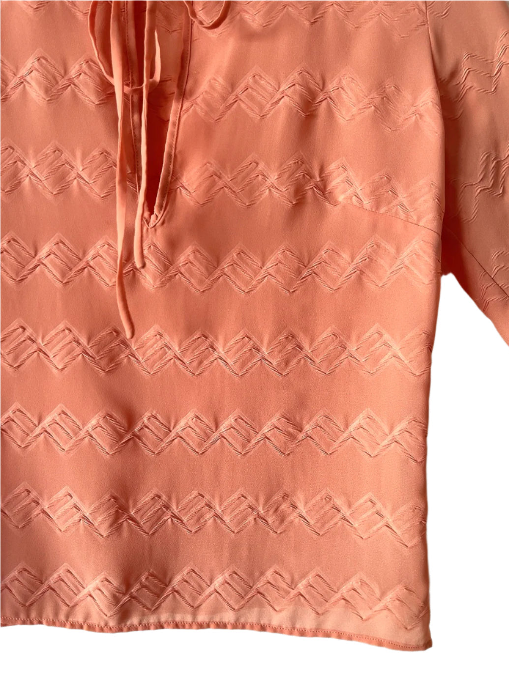 VERSACE jeans couture salmon pink blouse