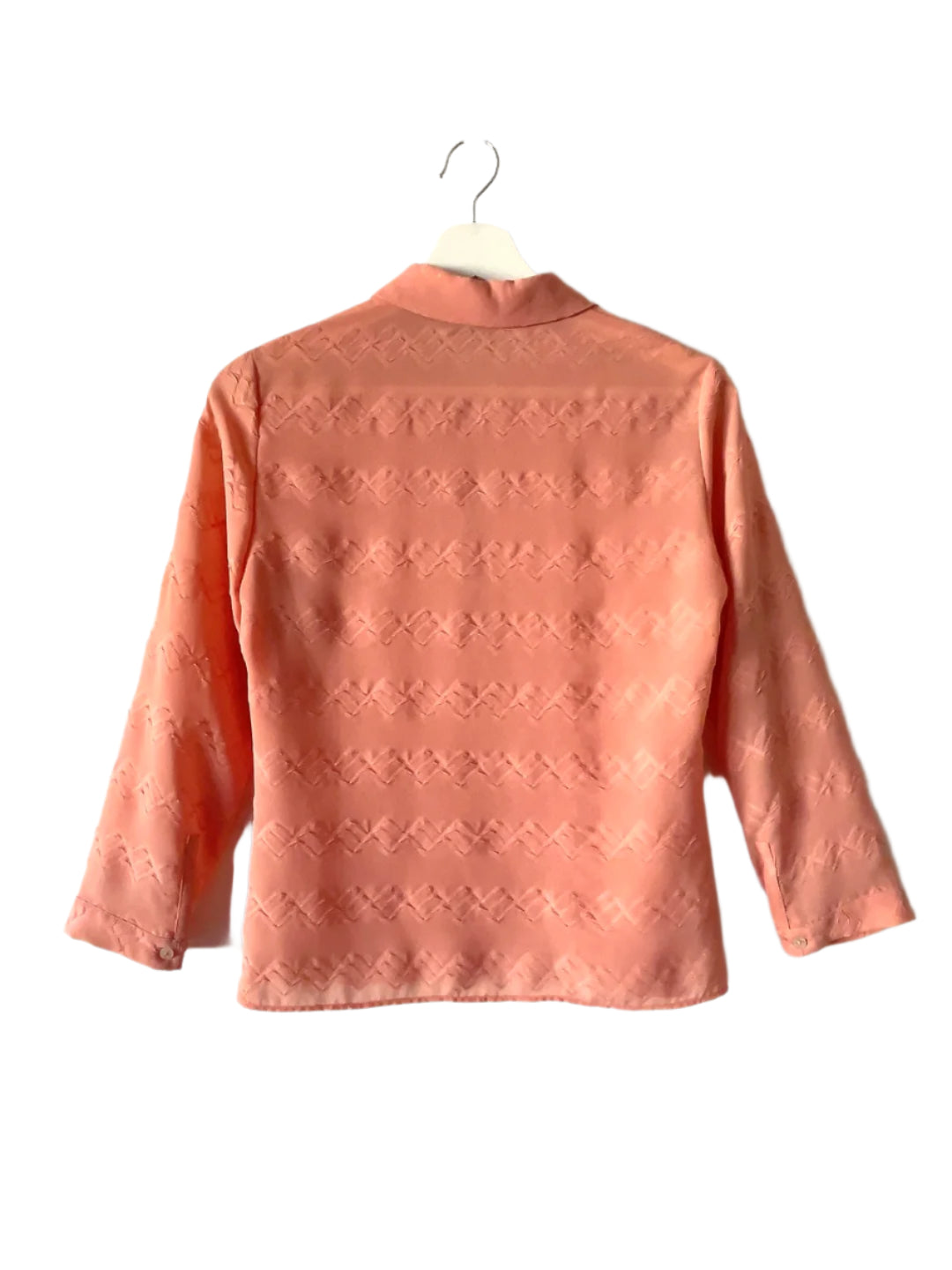 VERSACE jeans couture salmon pink blouse