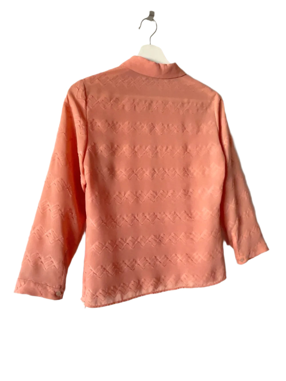 VERSACE jeans couture salmon pink blouse