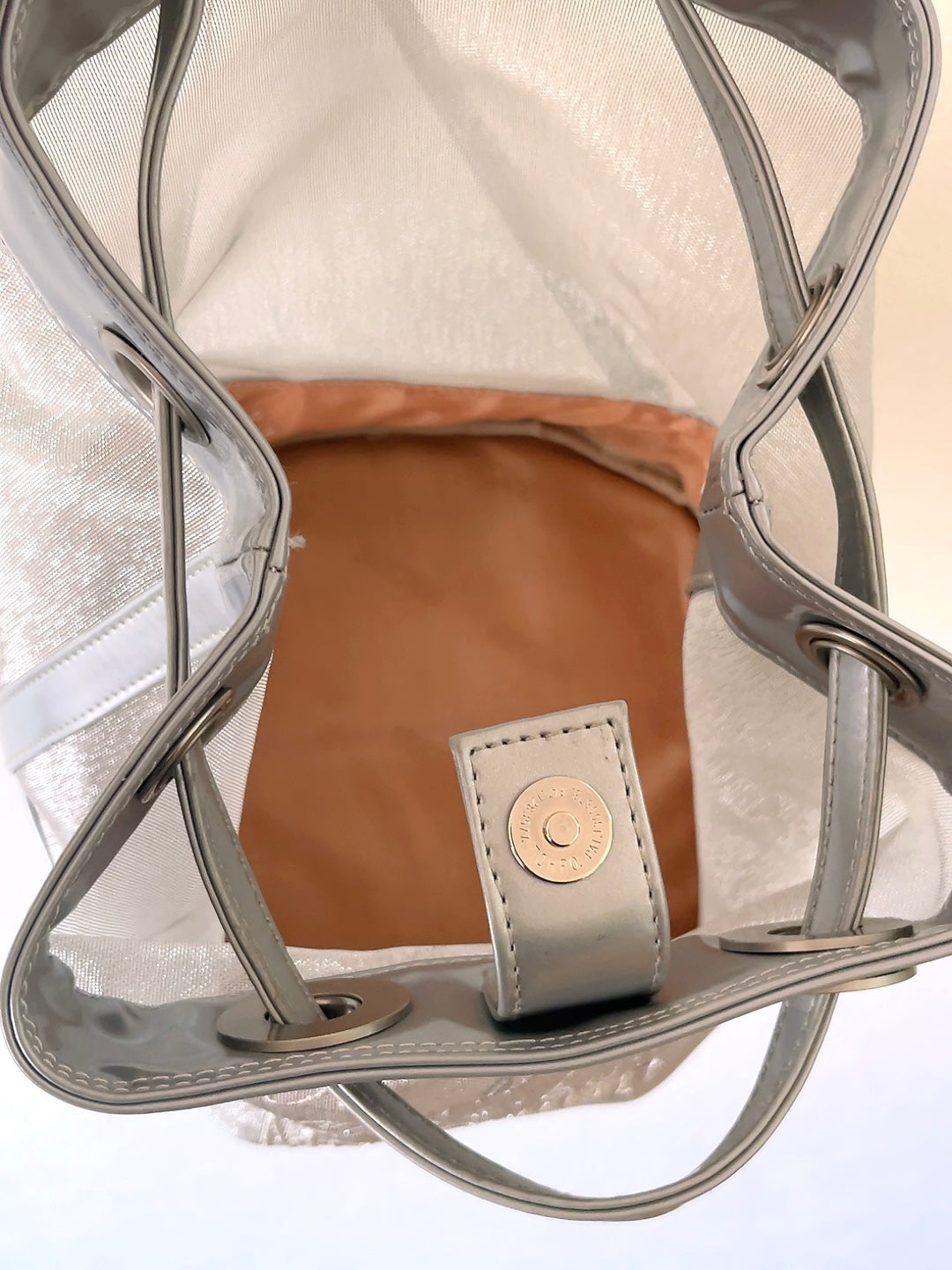 MOSCHINO cheap&chic silver backpack