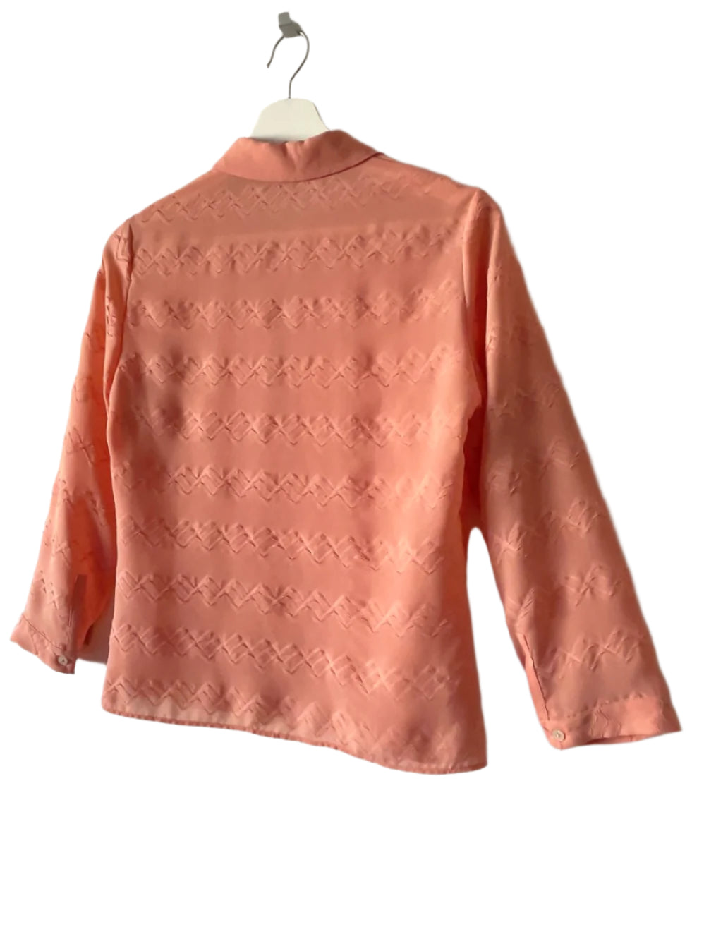 VERSACE jeans couture salmon pink blouse