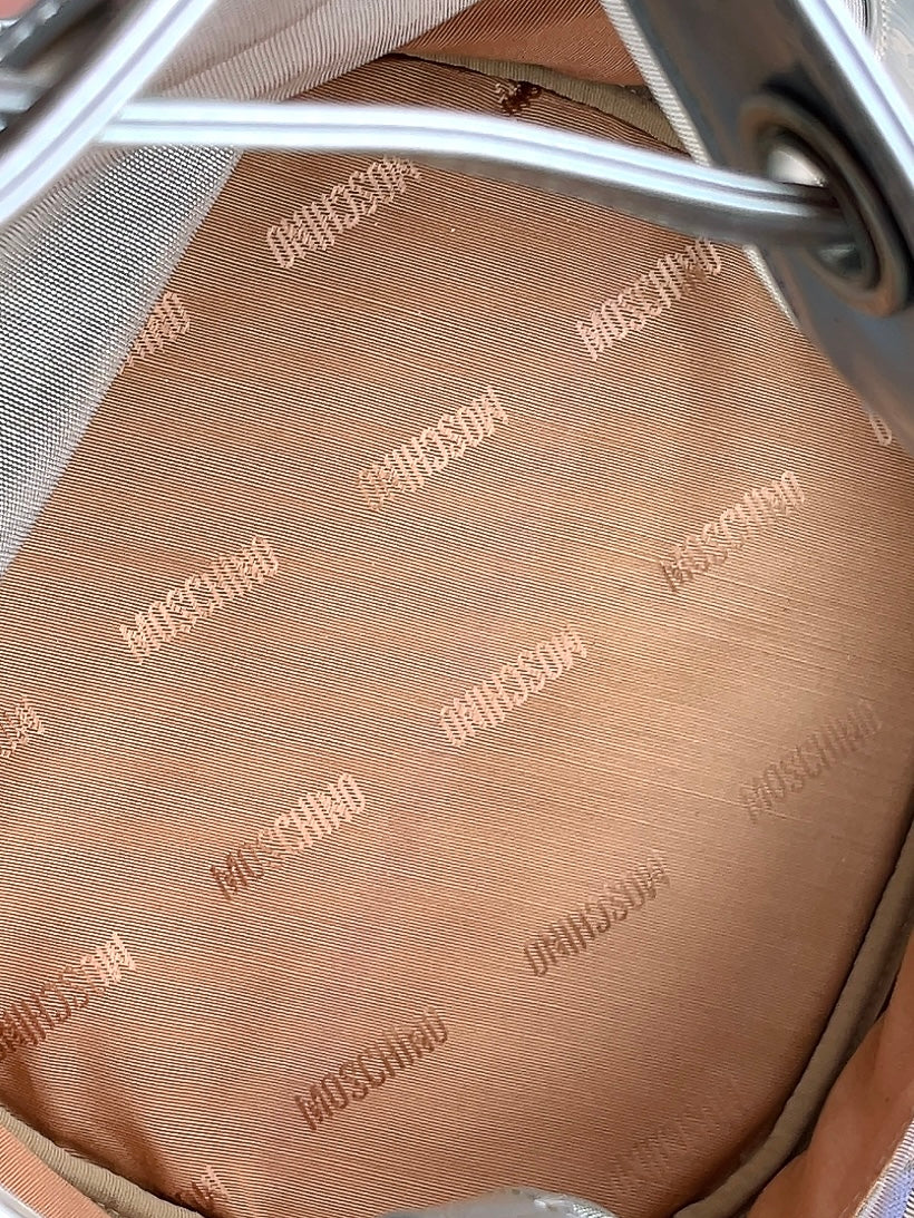 MOSCHINO cheap&chic silver backpack