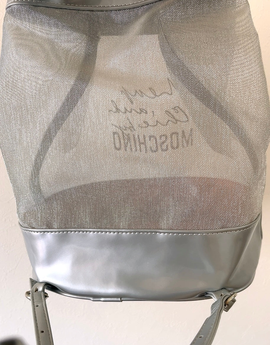 MOSCHINO cheap&chic silver backpack